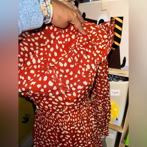 ♥️🎈NWT RED WHITE POLKADOT DRESS - Picture 12 of 15